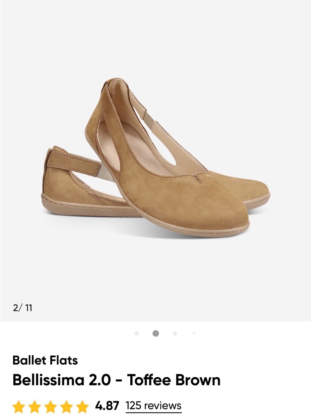 Bellissima 2.0 Toffee Brown Ballet Flats